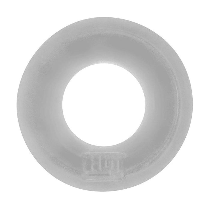 This cleverly designed cockring has a groove inside the ring that flattens out when worn, this keeps the ring in place and keeps a bit of lube between the ring and the wearer for comfort. This feature also prevents the rings from rolling up and down the shaft. Made from TPR silicone.