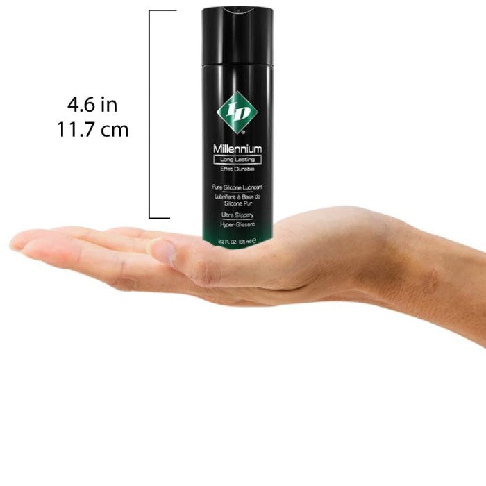 ID Millenium is one of our most popular lubricants, provides you with all the long lasting slip you could ask for in a silicone based lubricant! Use it during intimate moments between you and your partner for an exceptional sensual experience. Wonderful for sensual massage. 65ml