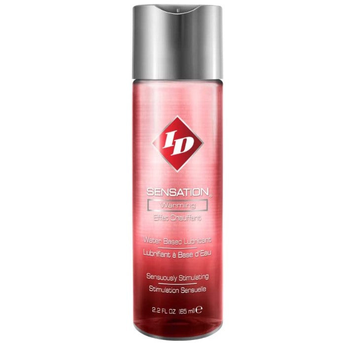 ID Sensation is one of our most popular lubricants, provides you with all the moisture you could ask for in a water-based lubricant, including an awesome heating sensation! This makes for a great product for men, getting that warmth that is exciting and very pleasurable. Use it during intimate moments between you and your partner for an exceptional sensual experience. ID Sensation is condom compatible. Safe to use with your adult toys and highly recommended. Non staining. FDA approved. 65ml