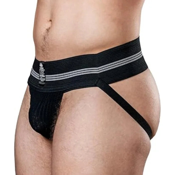 Lady Jane Adult Sex Shop | Jockmail Backless Jockstrap - Black L