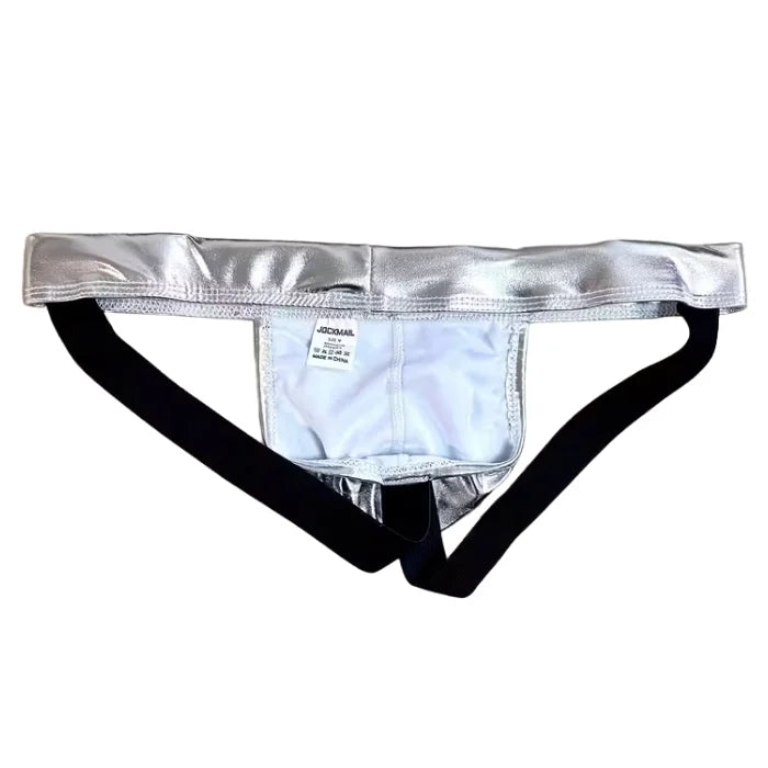Lady Jane Adult Sex Shop | Jockmail Backless Jockstrap - Silver L