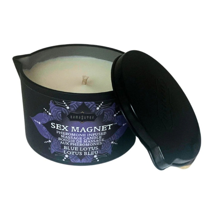 Lady Jane Adult Sex Shop | Kama Sutra Sex Magnet Pheromone Massage Candle - Blue Lotus (170g)