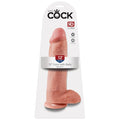 King cock 12-inch realistic silicone dildo with balls at lady jane adult shop