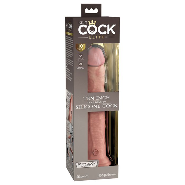 Lady Jane Adult Sex Shop | King Cock Elite 10inch Dildo - Light
