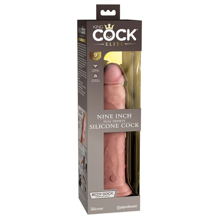Lady Jane Adult Sex Shop | King Cock Elite 9inch Dildo - Light