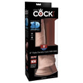 King Cock Triple Density Fat  8 inch Dildo - Light comes with a strong suction cup base that can stick to most smooth surfaces. It is also compatible with most o ring strapon harnesses.