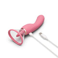 Le wand lick 3 in 1 vibrator pink silicone suction toy with ergonomic g spot silicone tongue and oral stimulation features