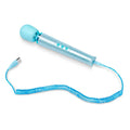 Le wand massager all that glimmers blue sparkling light blue molekule wand with coiled usb cable for women’s health femtech