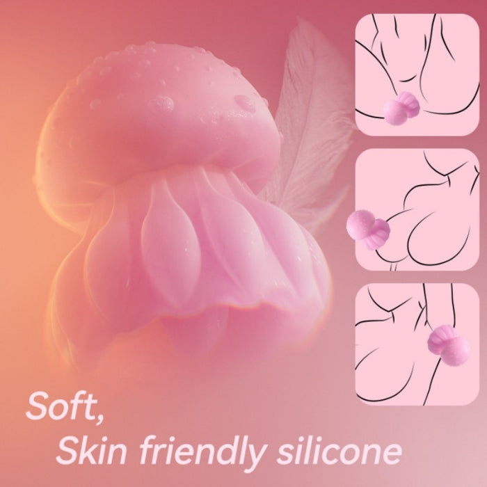 Lady Jane Adult Sex Shop | LED Jellyfish Clitoral Licker Vibrator - Pink