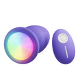 Lady Jane Adult Sex Shop | LED Light Up Anal Plug with Remote - Purple Large