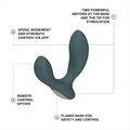Lady Jane Adult Sex Shop | Lelo Hugo 2 Medium Anal Plug - Green
