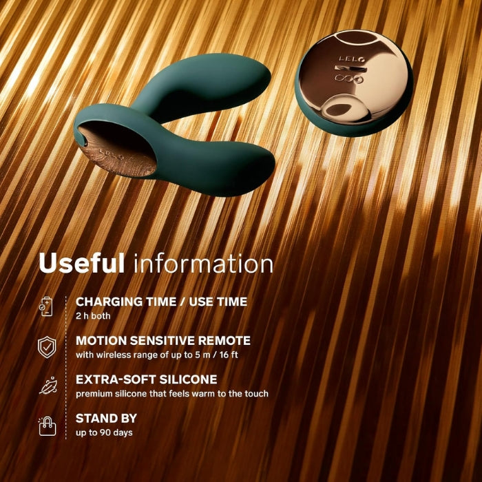 Lady Jane Adult Sex Shop | Lelo Hugo 2 Prostate Massager with Remote - Green