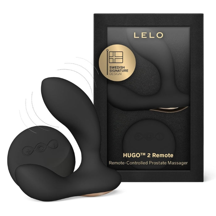 Lady Jane Adult Sex Shop | Lelo Hugo 2 Prostate Massager with Remote - Black