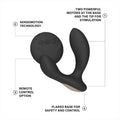 Lady Jane Adult Sex Shop | Lelo Hugo 2 Prostate Massager with Remote - Black