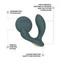 Lady Jane Adult Sex Shop | Lelo Hugo 2 Prostate Massager with Remote - Green