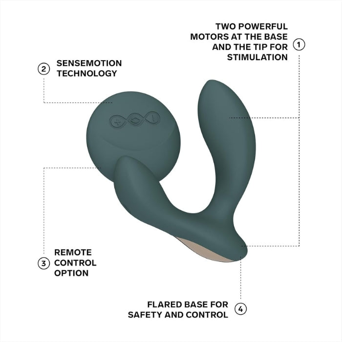 Lady Jane Adult Sex Shop | Lelo Hugo 2 Prostate Massager with Remote - Green