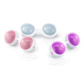 Lelo Luna Beads, kegal balls. Exercise those muscles ladies, tightening your pelvic floor will support a better orgasm, make you feel tighter for him and in return he will also feel larger for you. Win, win situation really. Use with the Interchangeable silicone connectors or as erotic beads without the connector.