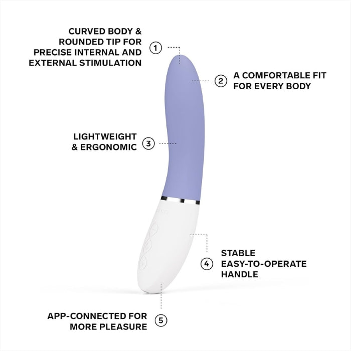 Lady Jane Adult Sex Shop | Lelo Live 3 G-Spot Vibrator with APP - Powder Blue