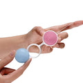 The Lelo Mini Luna Beads have 4 weighted balls that are smaller for ladies that are nervous to use bigger balls or medically advised to use smaller balls due to the smaller tighter vaginal opening.