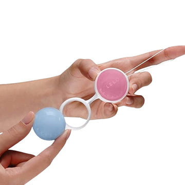 The Lelo Mini Luna Beads have 4 weighted balls that are smaller for ladies that are nervous to use bigger balls or medically advised to use smaller balls due to the smaller tighter vaginal opening.