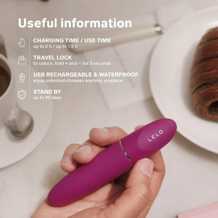 Lady Jane Adult Sex Shop | Lelo Mini Mia 3 Clitoral Vibrator - Deep Rose