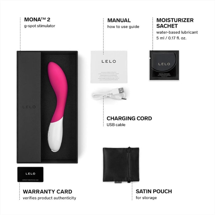Lady Jane Adult Sex Shop | Lelo Mona 2 G-Spot Vibrator - Cerise | Adult Sex Toys, Adult Sex Toys For Women, Brand_Lelo,