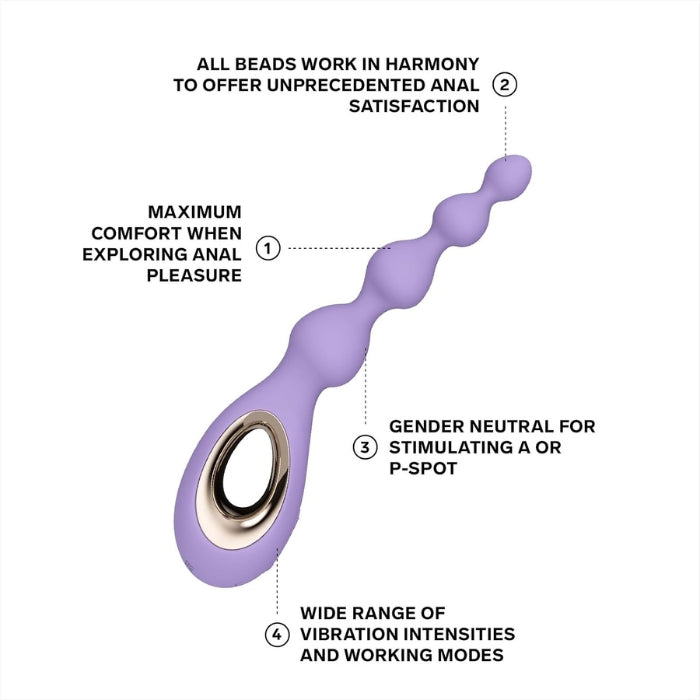 Lady Jane Adult Sex Shop | Lelo Soraya Beads Anal Beads - Violet
