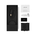 TIANI™ DUO comes with a manual, water based lube 5ml sachet, charging cord, satin storage pouch and Lelo warranty card.