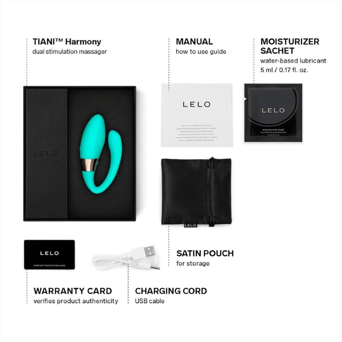 Lady Jane Adult Sex Shop | Lelo Tiani Harmony Couples Vibrator - Aqua
