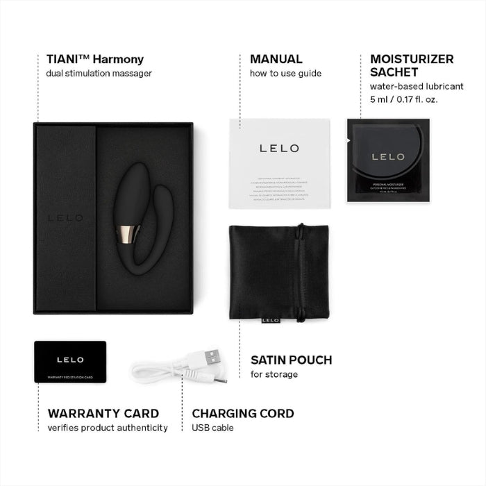 Lady Jane Adult Sex Shop | Lelo Tiani Harmony Couples Vibrator - Black