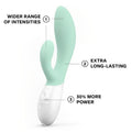 Seaweed Lelo's INA 3 has a wider range of intensities. Extra long-lasting charge. 30% more power.