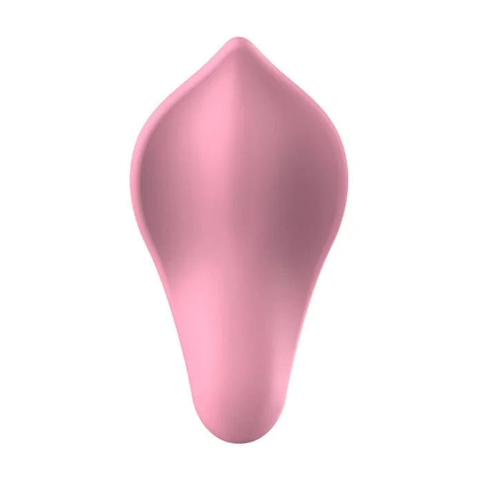 Pink Pleasures Velvet Sweetie mini external massager with teardrop design