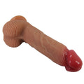 Lisle Bendable 8.1 inch premium silicone dildo with veiny shaft and scrotum