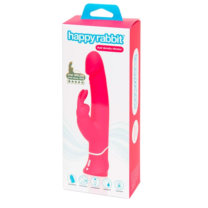 Lady Jane Adult Sex Shop | Lovehoney Happy Rabbit Dual Density Vibrator - Pink | Gender_For Women,