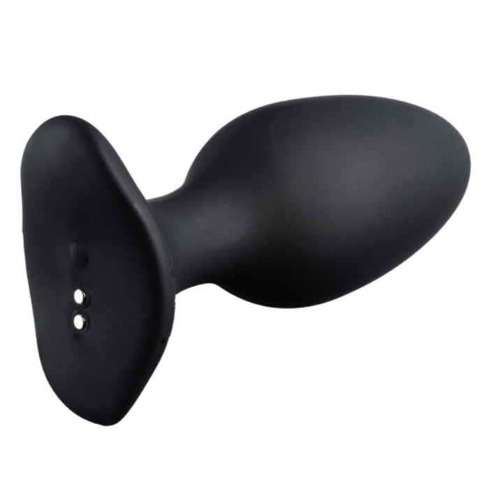 Lovense Hush vibrating anal plug large 57mm with black silicone and buttons