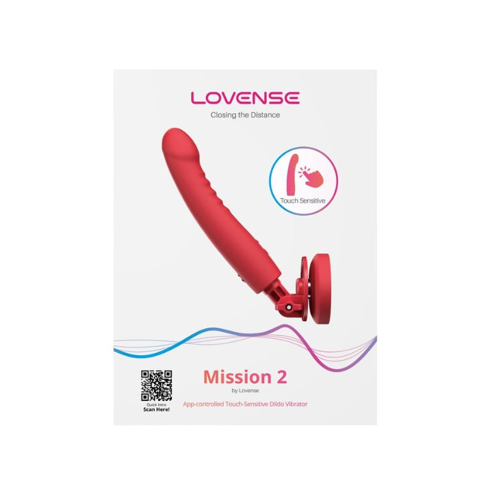 Lady Jane Adult Sex Shop | Lovense Mission2 Touch Sense Vibrator - Red