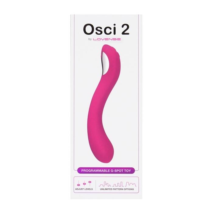 ﻿Compared to traditional vibrating toys, Osci 2 by Lovense creates a wonderfully different sensation. This oscillation is similar to vibration but much more targeted. Osci 2's concave, oval head fits the G-spot perfectly. Also, the precise S-curve of the toy’s body fits the vaginal curve like a dream.