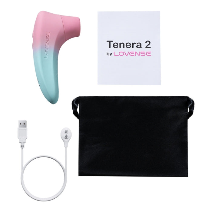 The Lovense Tenera 2 is a powerful yet portable toy utilizing patented Lovense PulseSense technology for pleasurable suction. Featuring 5 strength levels, 4 patterns, and app compatibility, this powerful little stimulator answers every need. USB rechargeable and waterproof.