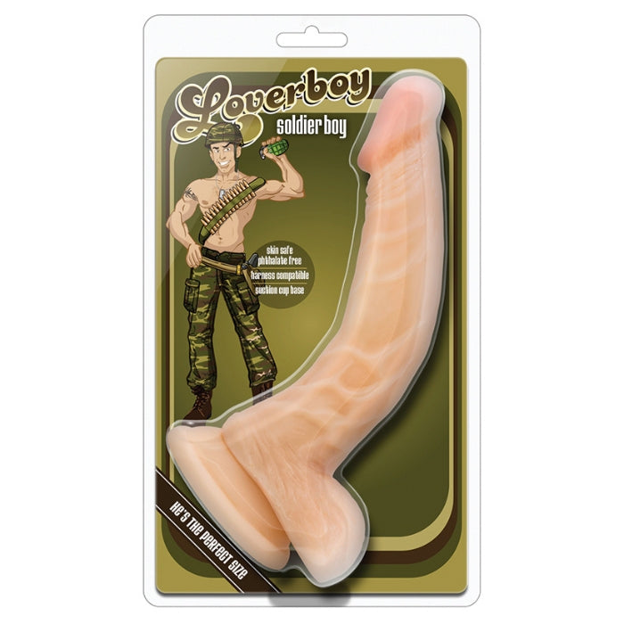 Loverboy Soldier Boy 8 inch Dildo - Beige