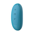Teal oval remote control with power and wave buttons for luv inc cone ring anal plug from lady jane adult shop
