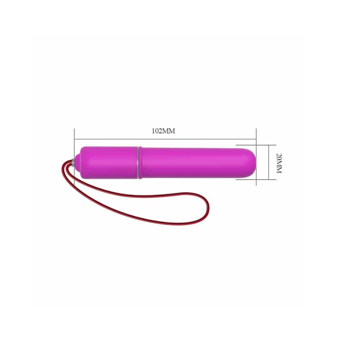 Pink Magic X20 Mini remote control bullet vibrator with red cord
