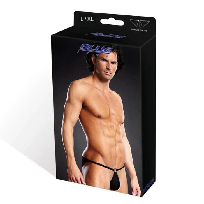 The BlueLine Performance Mens Pouch Bikini underwear with metal ring is made from a comfortable microfiber material. Get the combination of classic comfort with sexy style. This bikini style underwear for men has the all-important size-enhancing pouch. Sleek microfiber fabric shapes and cups you for a powerful presentation.