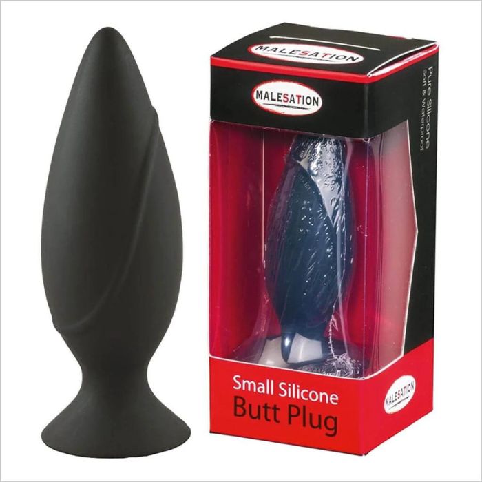 Silicone Malesation Anal Plug Small offers a tapered shape for a thrilling experience