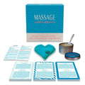 24 ways to seduce your lover with tender and tantalizing massage techniques.  Includes:  Massage Candle, Spoon, 24 Massage Seduction Cards, Warming Heart Massager, and Helpful Massage Seduction Tips