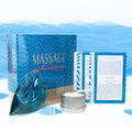24 ways to seduce your lover with tender and tantalizing massage techniques.  Includes:  Massage Candle, Spoon, 24 Massage Seduction Cards, Warming Heart Massager, and Helpful Massage Seduction Tips
