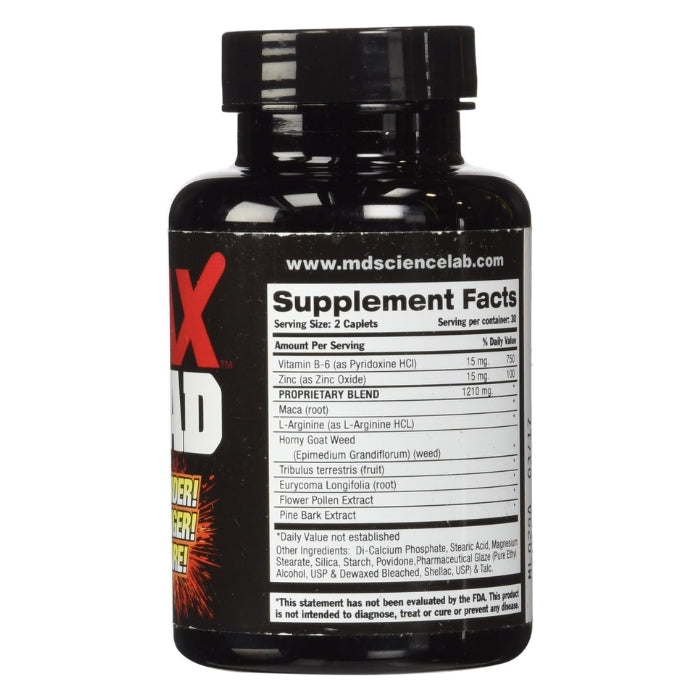 Max Load is a potent sexual enhancer for men. Making sex more intense with longer lasting orgasms. Max Load will dramatically increase ejaculation while intensifying orgasmic contractions leading to more intense pleasure. Comes in 60 tablet bottle.