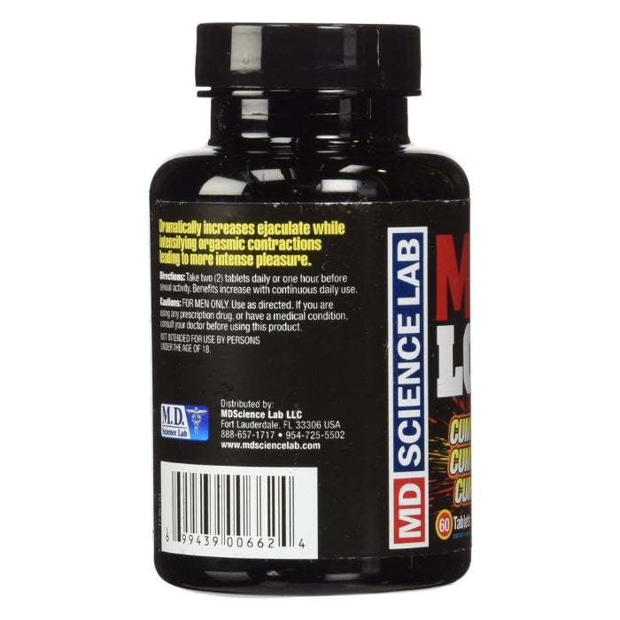 Max Load is a potent sexual enhancer for men. Making sex more intense with longer lasting orgasms. Max Load will dramatically increase ejaculation while intensifying orgasmic contractions leading to more intense pleasure. Comes in 60 tablet bottle.