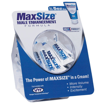 Max Size Cream is a male enhancement cream that provides immediate results. Max Size Cream significantly dilates blood vessels and capillaries. Users report increased sexual stamina and male enhancement without any side effects. Users convey a distinct sensation of pleasure and enhancement within moments of application. This non-oily, non-greasy formula may be enjoyed during sex by both partners, male and female. 10ml tube