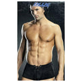 Sexy and suggestive, these Blueline Performance Lace-Up Shorts are a must have for any man. These trunks are made from a durable, silky microfiber fabric that are extremely comfortable and provide stretch retention for an enhanced appearance.  They have a lace up front with re-enforced grommets for durability. Size S/M