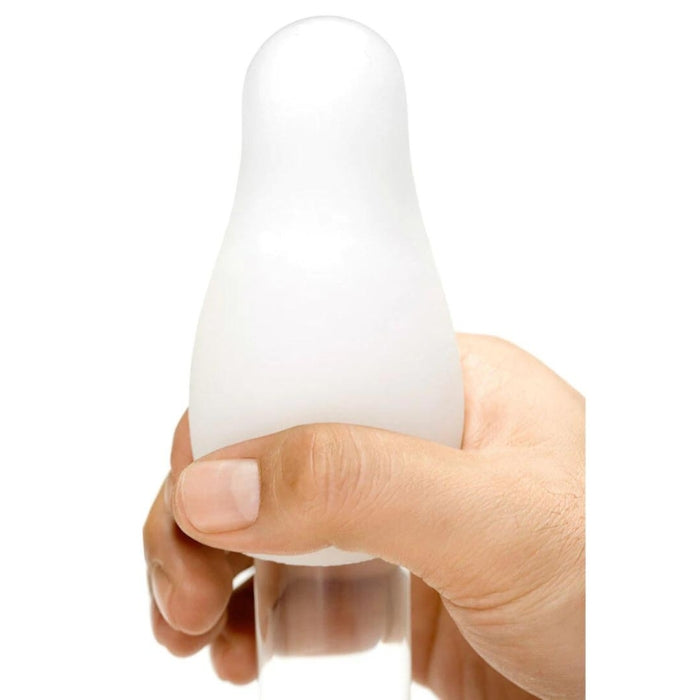 The Tenga egg is discreet and adorable, the perfect secret partner for all men out there. This small masturbator is the ideal travel partner. The toy has a little opening in it that allows you to effortlessly slip your erect penis inside where you will find textured ridges, gently pull down the egg over the penis to give your self or partner the best hand job of your life. Easy to use and comes in a variety of different textures to suit each individual. Stretchy and suitable for all sizes.
